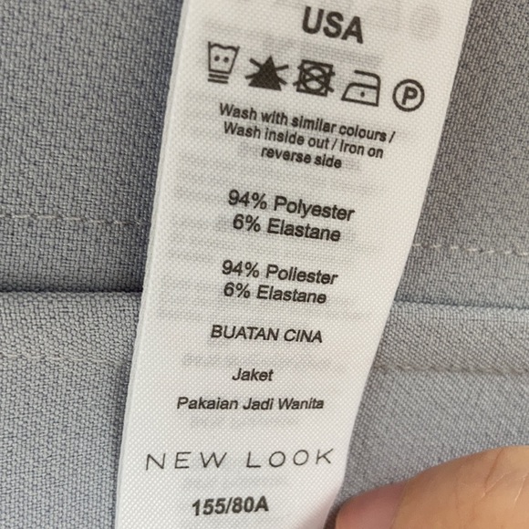 New Look long vest jacket pastel blue - Picture 7 of 7